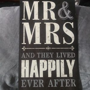 Wooden decorative sign